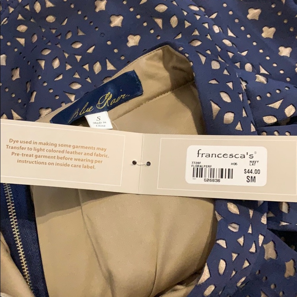 NWT Blue Rain Pleated Skirt - Picture 7 of 8